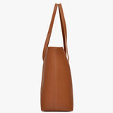 Stylish Lychee Pattern PU Leather Tote Bags Set Spacious Premium Quality Zipper Closure Perfect for Fashionable Women! - Shop N Save