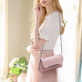 Fashionable Synthetic Leather Women\'s Handbag Set Wide Capacity Double Handle Multifunctional Zipper Closure High Quality (3-Piece Set) - Shop N Save