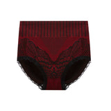 Stylish Lace Hipster Underwear Comfortable Breathable Seamless. High Elastic Waist Perfect for Casual Occasions Red Nylon Material. Exclusive for Women