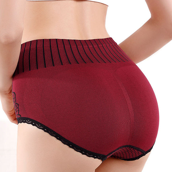 Stylish Lace Hipster Underwear Comfortable Breathable Seamless. High Elastic Waist Perfect for Casual Occasions Red Nylon Material. Exclusive for Women
