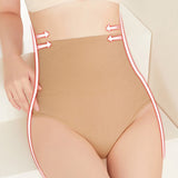 Flawless Figure Smooth Shape High Waist Control Brief for Women Cotton Blend Slim Fit Skin Shade Elastic Closure