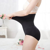 Flawless Silhouette High Waist Tummy Control Body Shaper Slimming Corset for Women Elastic Fit Black Spandex &amp; Nylon Lingerie