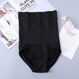 Flawless Silhouette High Waist Tummy Control Body Shaper Slimming Corset for Women Elastic Fit Black Spandex &amp; Nylon Lingerie