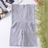 Gray High Waist Slimming Corset Tummy Control Thigh Slimmer for Women Elastic and Fitted Body Shaper Underwear