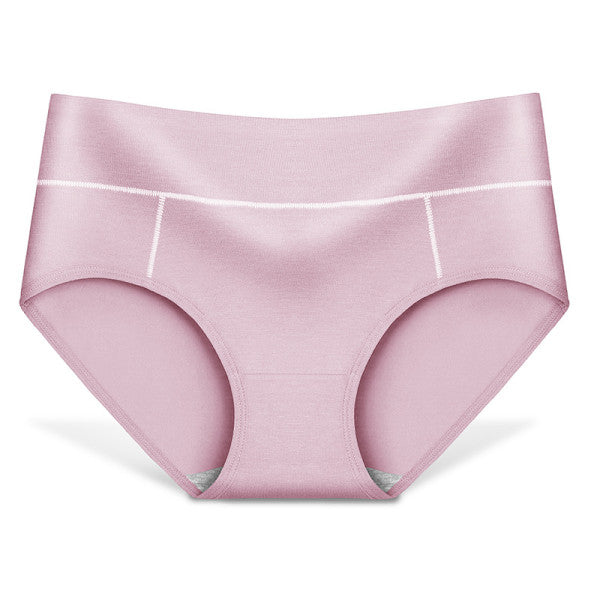 Ultimate Comfort &amp; Style Pink Seamless Slim Fit Cotton Panties for Women Elastic Waist Casual &amp; Seamless Underwear
