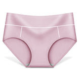 Ultimate Comfort &amp; Style Pink Seamless Slim Fit Cotton Panties for Women Elastic Waist Casual &amp; Seamless Underwear