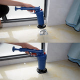 Toilet Plunger Kitchen Sink Sewer Dredge Tools High-Pressure Air Drain Pump Gun House Hold Pipe Dredge Drainer Cleaning Tool With 4 Suckers For Kitchen Bathtub Shower