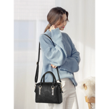 Floral Embroidered Design PU Leather Handbags - Black - Shop N Save