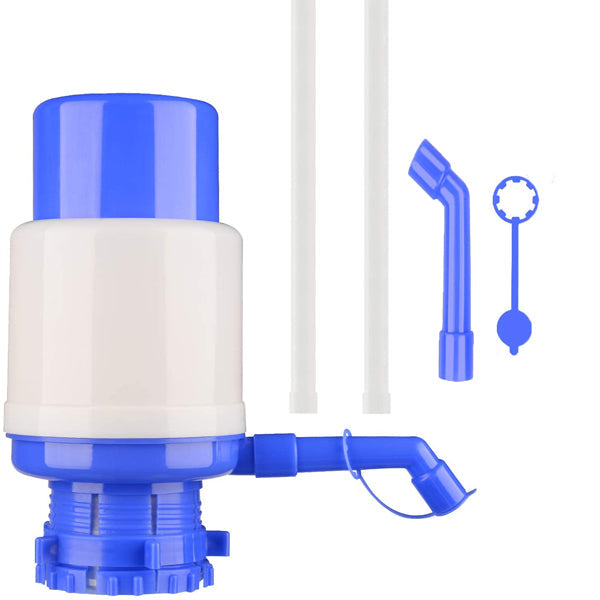 Manual Easy Drinking Water Bottle Hand Press Pump - Blue - Shop N Save