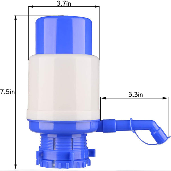 Manual Easy Drinking Water Bottle Hand Press Pump - Blue - Shop N Save