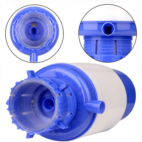 Manual Easy Drinking Water Bottle Hand Press Pump - Blue - Shop N Save