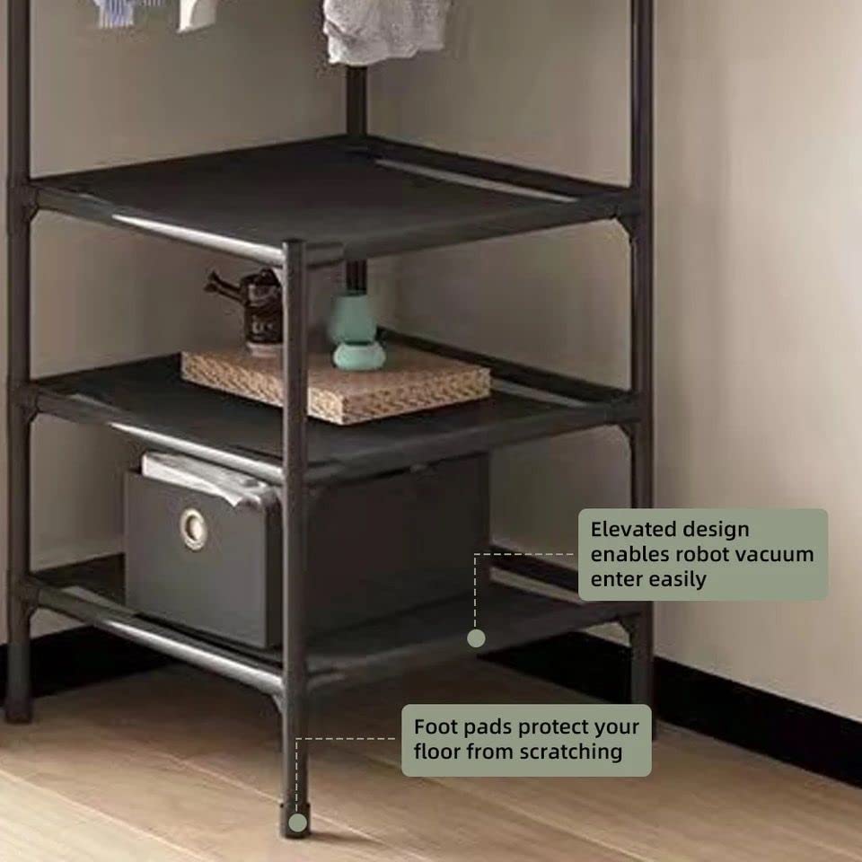 4 Tier Metal Wardrobe Hanging Corner Rack