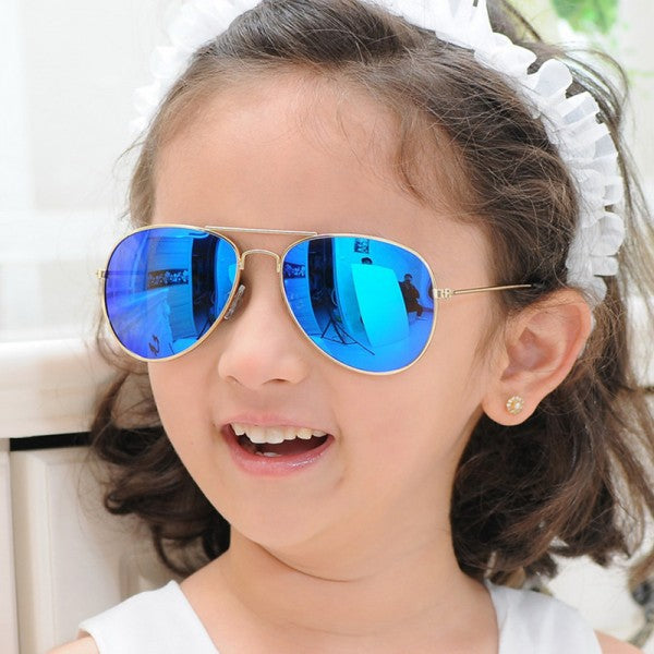 Childrens Fashion Sun Protection Sunglasses - Silver - Shop N Save
