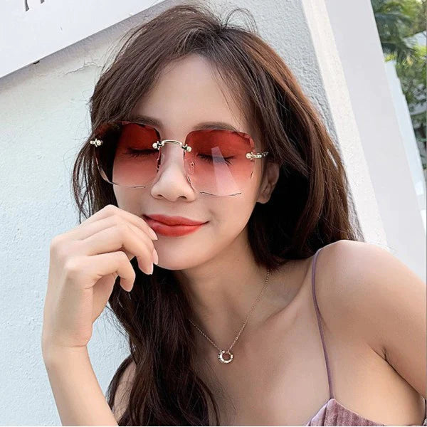Girls Fashion Suqare Gradient Sunglasses - Pink - Shop N Save