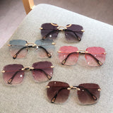 Girls Fashion Suqare Gradient Sunglasses - Pink - Shop N Save