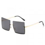 Square Frame Fashion Wild Sunglasses - Dark Gray - Shop N Save