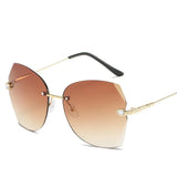 Ladies Fashion Simple Gradient Sunglasses - Light Brown - Shop N Save