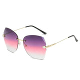 Ladies Fashion Simple Gradient Sunglasses - Purple Red - Shop N Save