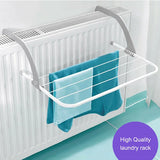 Foldable Clothes Towels Drying Rack Hanger - White