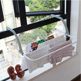 Foldable Clothes Towels Drying Rack Hanger - White