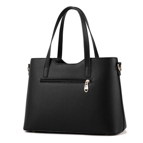 Two Pieces PU Leather Formal Bag Set - Dark Blue - Shop N Save