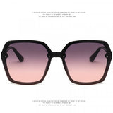Girls Suqre Oversize Frame Wild Sunglasses - Black Pink - Shop N Save
