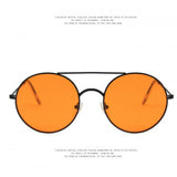 Retro Metal Frame Sunglasses For Women And Men - Orange - Shop N Save