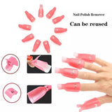 10 Pcs Nail Polish Remover Clip - Pink
