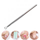1 Piece Stainless Steel Nail Polish Remover Tool - Silver