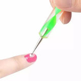 Double Headed Diamond Pen 5 Pieces Set Nail Tool - Multi Color - Shop N Save
