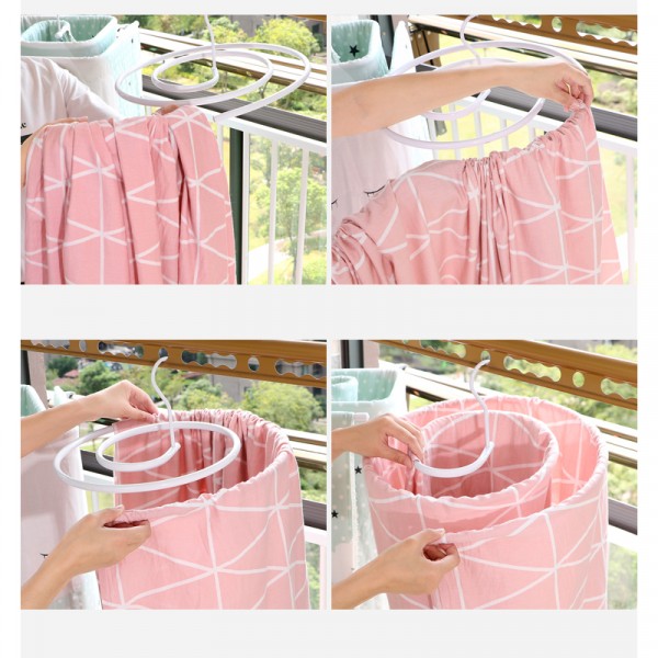 Stainless Steel Quilt Drying Rotating Heavy Duty Round Hanger