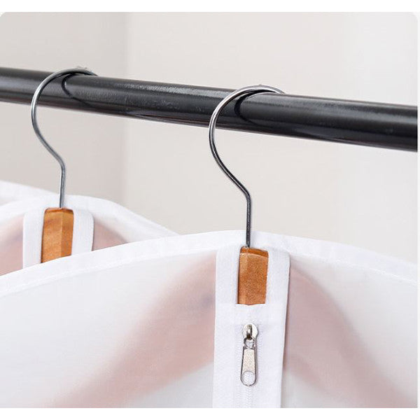 1Pcs Nonwoven Clothes Coat Dust Cover - White