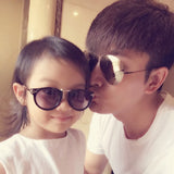 Kids Stylish Cat Eye Shades Sunglasses For Children - Black