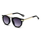 Kids Stylish Cat Eye Shades Sunglasses For Children - Black