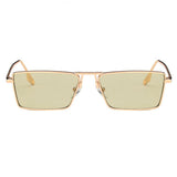 Metal Frame Square Small Sunglasses - Green - Shop N Save