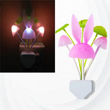 Mushroom Rabbit Automatic Light Sensor Night Light - White