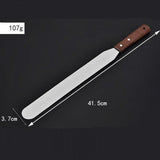 Stainless Steel Cake Trowel Cream Straight Spatula - Silver