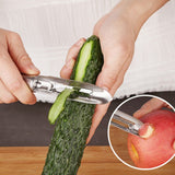 High Quality Stainless Steel Fruit Scoop - Silver