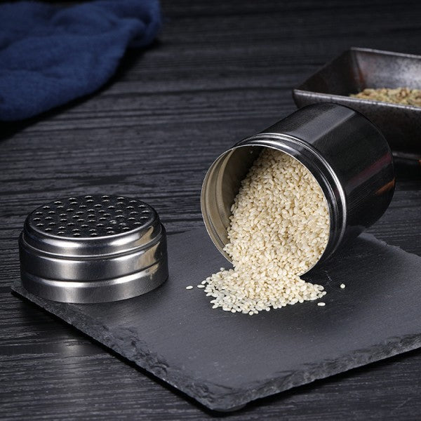 Spice Jars Empty Square Shaker Lids - Silver - Shop N Save
