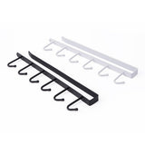 Cabinet Wardrobe Hanging Frame 6 Row Hook - White - Much My