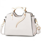 Fashion Trend Simple Single Shoulder Handbag - White