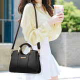 Fashion Style Casual Tote Handbag - Black - Shop N Save