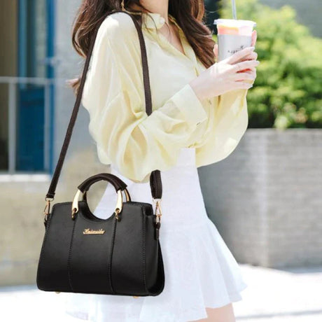 Fashion Style Casual Tote Handbag - Black - Shop N Save