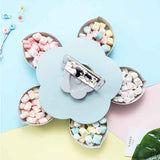 Bloom Snack Petal Shape Rotating Fruit Nut Box - Blue - Much My