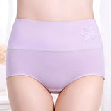 Soft Embossed Rose Cotton Ladies Underwear - Sky Blue