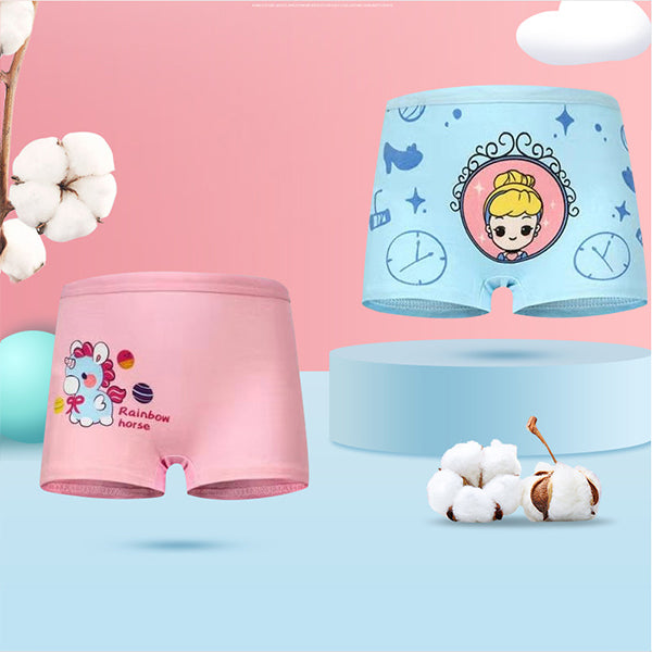 4 Pieces Children Girls Princess Underwear Panties - Multi Color