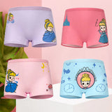 4 Pieces Children Girls Princess Underwear Panties - Multi Color