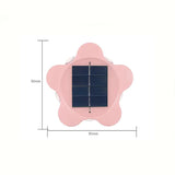 2 Pcs Stars Solar Charging Wall Decors Night Lights - White