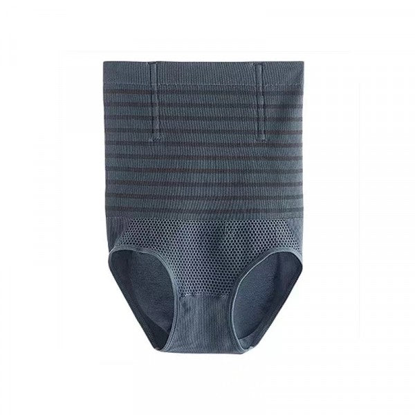 Ladies High Waist Flat Belly Seamless Slimming Shapewear - Blue