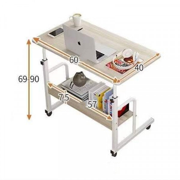 Folding Home Double Layer Adjustable Computer Laptop Desk Table
